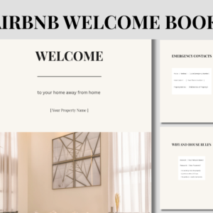 Minimalist Airbnb Welcome Book Template