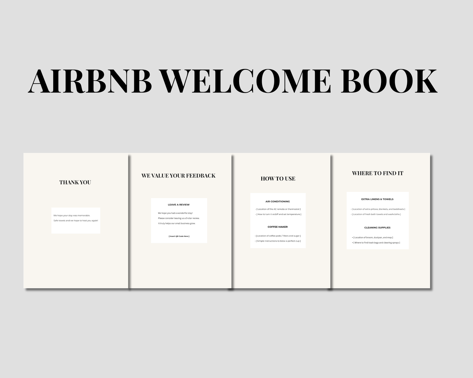 Minimalist Airbnb Welcome Book Template - Image 3